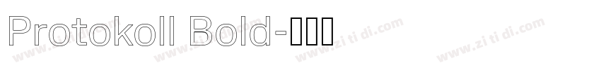 Protokoll Bold字体转换